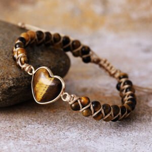 Lapis Lazuli Natural Stone Handwoven Wrap Bracelet