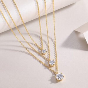 2-Carat Moissanite Pendant Necklace