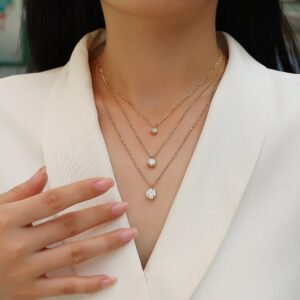 2-Carat Moissanite Pendant Necklace