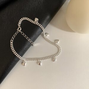 Stylish Minimalist Niche Heart Drops Bracelet