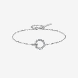 Interlocking Bracelet With Micro-set Zirconia
